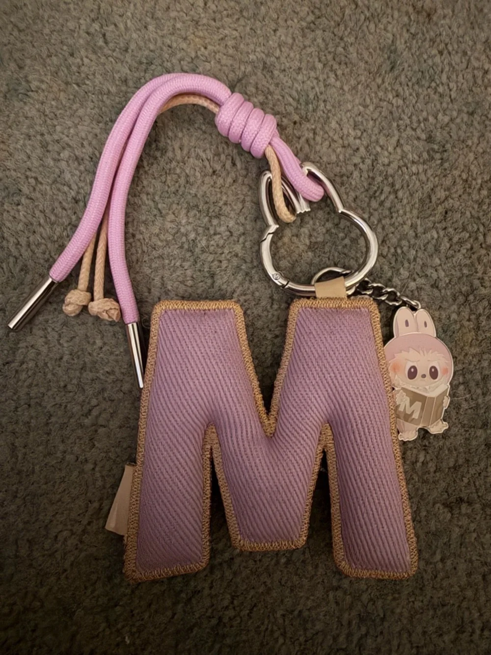 PopMart, Pin for Love Lavender 'M' Letter Keychain Charm - Picture 1 of 3